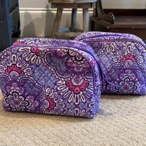 Purple passion large cosmetic bag